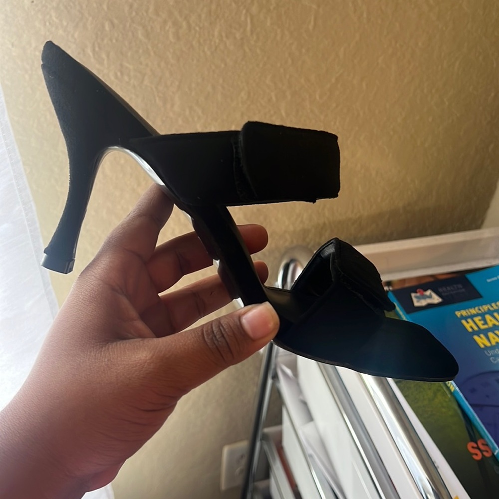 Women’s square toe strap heels